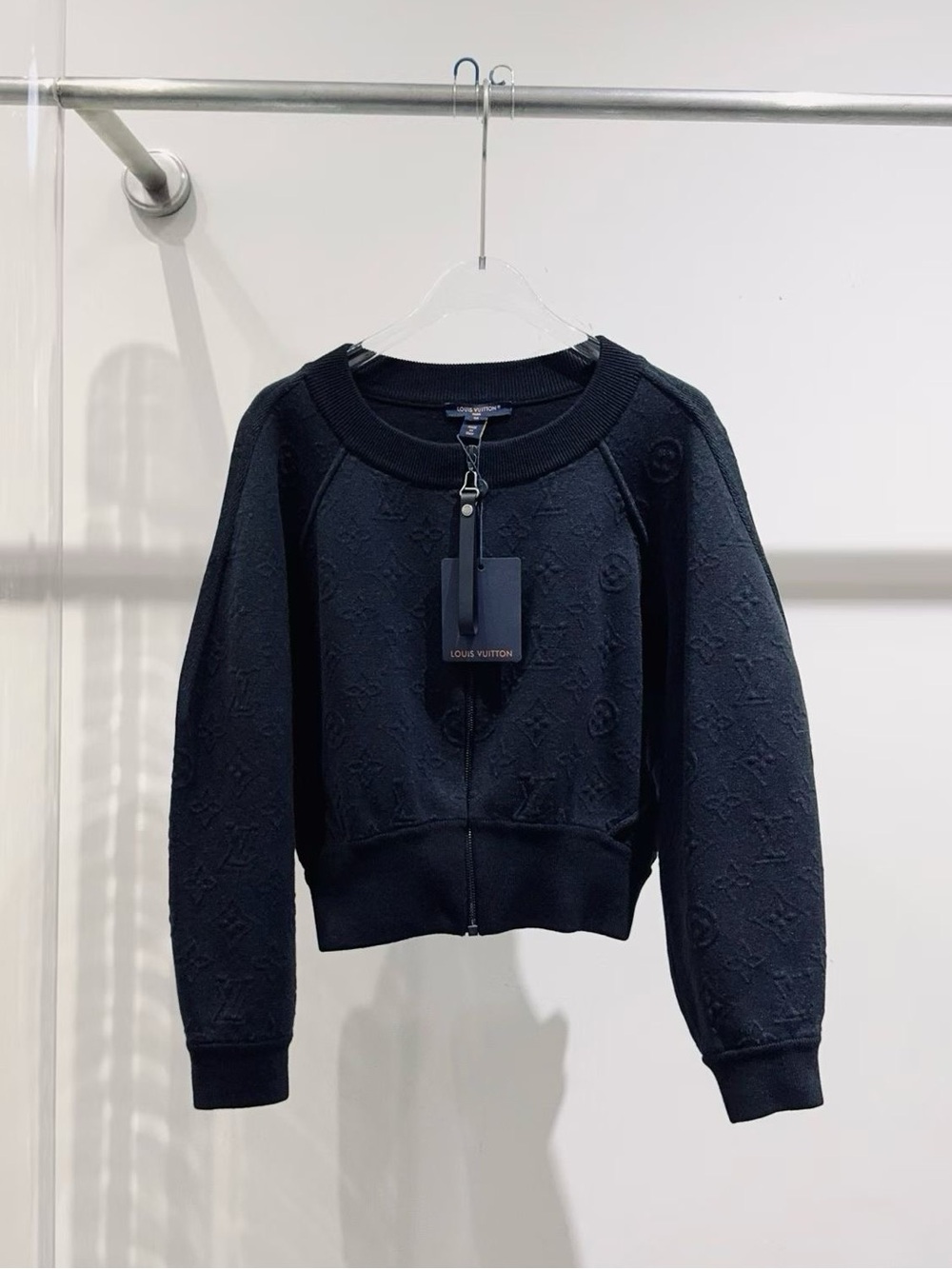 Louis Vuitton Embossed Monogram Zip Sweatshirt